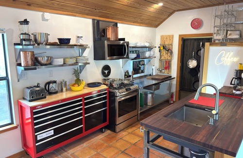 South Lamar House | Uniquely Austin Home, 3 Tier Deck, Galley Kitchen