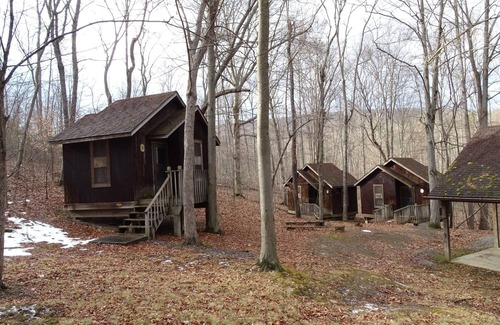Petersburg Cabin | Unit II at Camp Golden Pond - Quaint, Rustic Cabins half hour from Penn State
