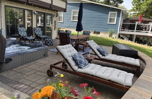 Sister Lakes House | Updated and fully appointed Round Lake waterfront home w/hot tub!