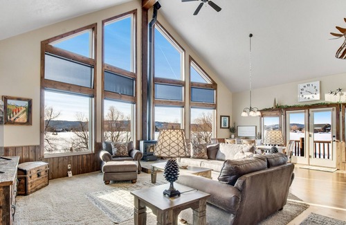 Brookdale Meadows House | Updated, mountain-view retreat with private hot tub, game room, deck & firepit