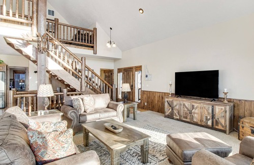 Brookdale Meadows House | Updated, mountain-view retreat with private hot tub, game room, deck & firepit
