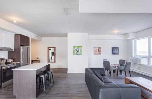 Laval Apartment | Urban 2BR Escape In-suite Laundry and Terrace