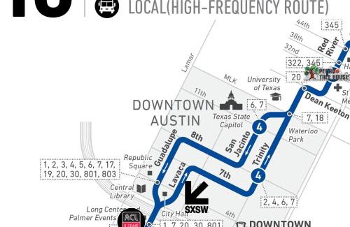Hancock House | UT Moody Center Downtown Eco Pecan Tree House Free Wifi Parking Quiet Office