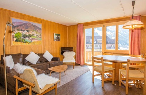 Adelboden Apartment | Vacation apartment, close to the center, with a magnificent view of the mountains.