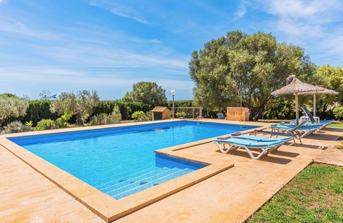 Ses Salines House | Vacation Home “Can Bou” with Mountain & Sea View, Pool, Wi-Fi, Balcony, Garden & Terrace
