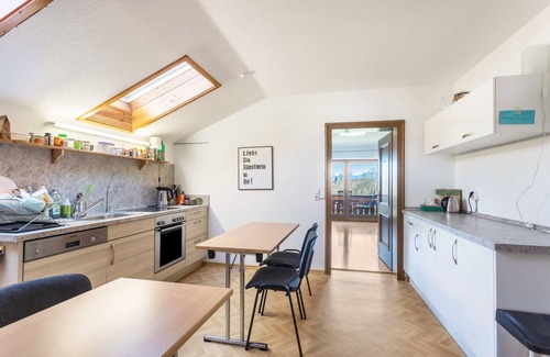 Seeon-Seebruck House | Vacation Home "Fuchsbau Seminarhaus Am Chiemsee" with Mountain View, Shared Terrace & Wi-Fi