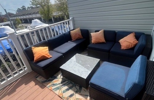 North Ocean City House | Vacation home on the water- 2 level Townhouse/Condo with outdoor pool. 2.5 bath.