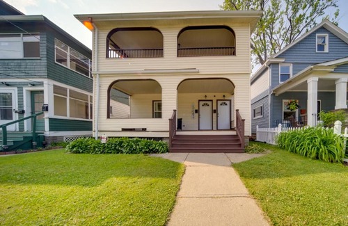 Ashtabula Apartment | Vacation Rental with Porch and Views of Lake Erie!