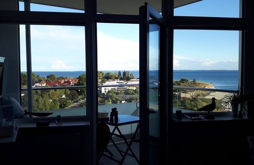 Pelzerhaken Apartment | Vacation with an all-round sea view - directly on the Pelzerhaken pier
