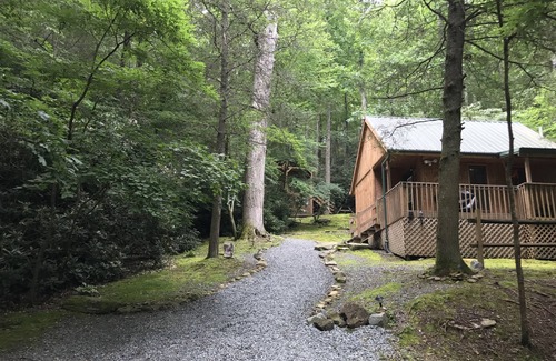 Boone Cabin | Valle Crucis Farm Cabin Rental offers hiking, fishing, sledding on property.