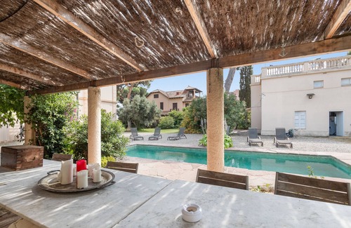 Sant Vicenc de Montalt Villa | 'Villa Antonia' with Sea View, Wi-Fi and Air Conditioning