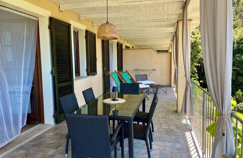 Rio nell'Elba Apartment | Villa at Peri - Two 5 beds with covered terrace SEAVIEW