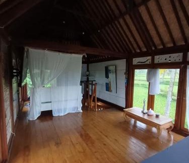 Tampaksiring Villa | Villa Baruna - 2 storey teak villa - volcano view