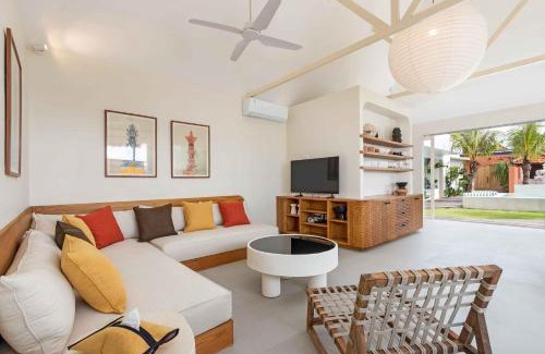 Umalas Villa | Villa Biro - Stylish 2BR Umalas Villa with AC Living Room & Rice Field Views