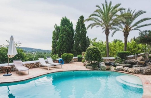 Santa Eulalia del Rio Villa | Villa "Can Blay" with Pool, Air Conditioning, Terraces, Mountain & Sea View
