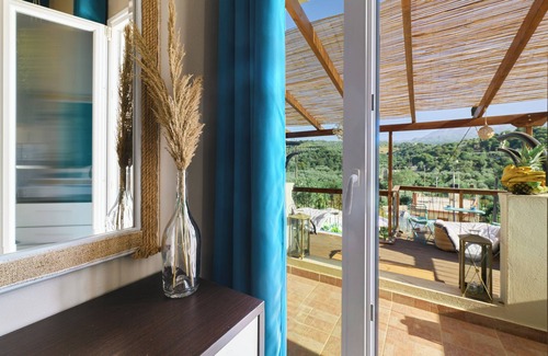 Mylopotamos Villa | Villa Fisi II and Wellness with Pool, Jacuzzi, Sauna, Outdoor Gym, Mountain View