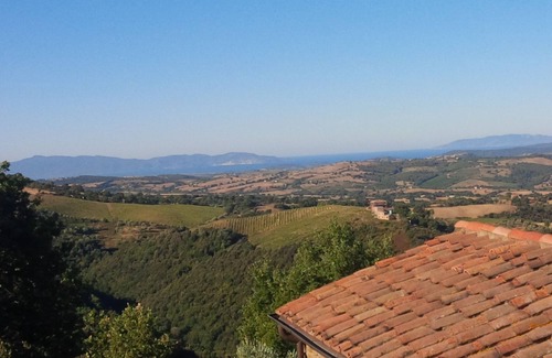 Pancole House | Villa for max 6 with incredible sea view in the wilderness of Maremma country