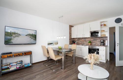 Pelzerhaken Apartment | Villa Meeresrauschen Carpe Diem mit großzügiger Terrasse und extragroßem Strandkorb