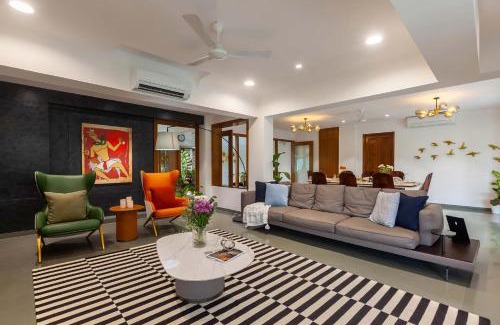 Alibaug Villa | Villa Sereno by StayVista - An elegant and entertaining retreat featuring a swimming pool, outdoor jacuzzi, modern interiors, and a snooker table