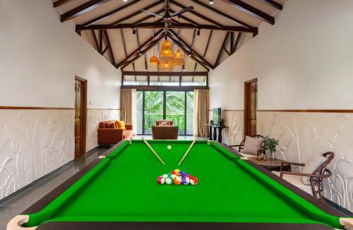 Alibaug Villa | Villa Sereno by StayVista - An elegant and entertaining retreat featuring a swimming pool, outdoor jacuzzi, modern interiors, and a snooker table