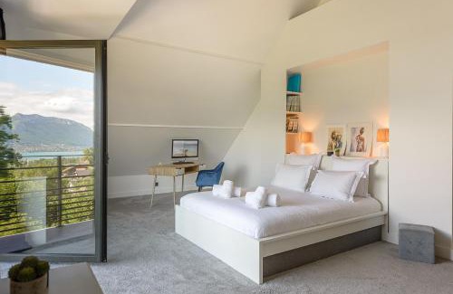 Saint-Jorioz Villa | Villa Serenya Designer-Renovated Farmhouse with Panoramic Views of Lake Annecy by LLA Selections