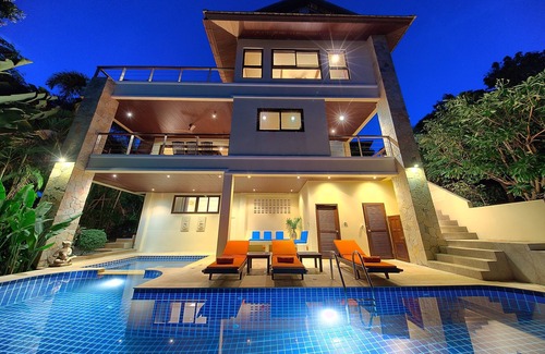 Bophut Villa | Villa Seven Swifts : 4BR Ocean View Villa - Bangrak Beach