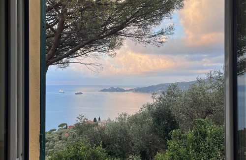 Zoagli Villa | Villa surrounded by greenery with sea view over the Gulf of Portofino