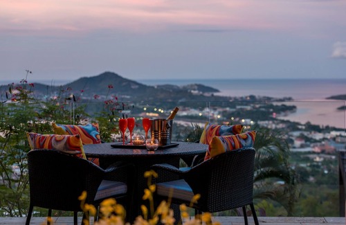 Bophut Villa | Villa Tiga: 2 Bed Cliffside Seaview Oasis