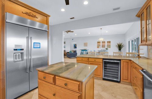 Marathon House | Walk to Beach, 90’ Dock, Huge Pool, Lux Home