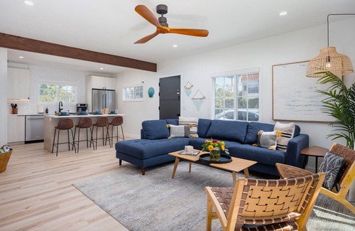 Mission Beach House | Walk to Beach! Family Home w/Courtyard & Fire
