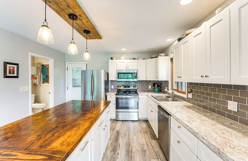 Montague House | Walk to Semi-Private Beach: Lake Michigan Getaway