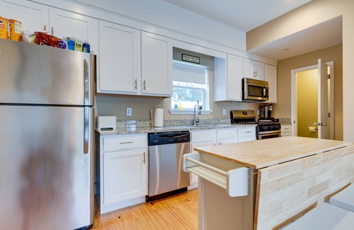 Central Business District Condo | Walkable Downtown Apt w/Game Room!