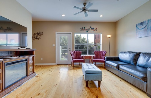 Central Business District Condo | Walkable Downtown Apt w/Game Room!