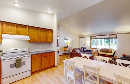 Anderson Island House | Water-view home & bunkhouse with lake access, canoe, kayaks, firepit, & W/D