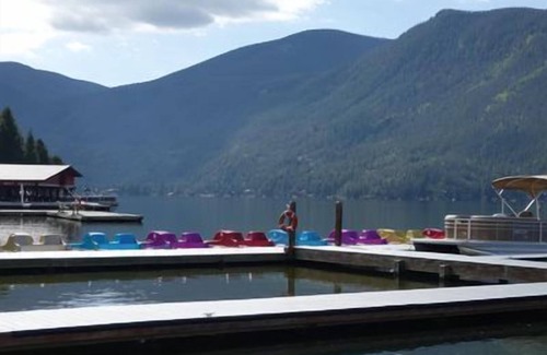 Grand Lake Cabin | Waterfall & Riverfront 2BR/1 Bath canoes Incl., 2 bedroom riverfront incl. canoes