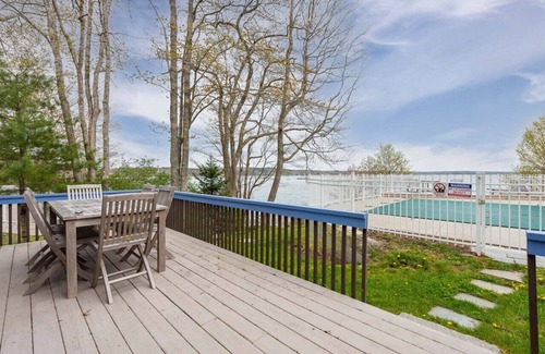Bayville House | Waterfront Cabin with Inground Pool, Dock, Tennis