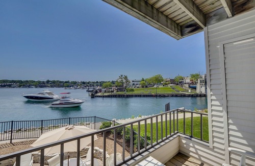Charlevoix Condo | Waterfront Condo in Downtown Charlevoix | Pool, Hot Tub, Sauna | Sleeps 4