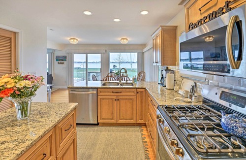 Casco House | Waterfront East China Home w/Dock & Patio!