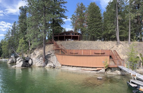 Hayden Cabin | Waterfront Hayden Lake 3BD cabin, private dock & covered slip. Awesome Fishing!