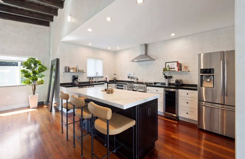 Seybold House | Waterfront Home with Pool, Private Dock, Kayak & SUP, Firepit, Fishing, Cornhole