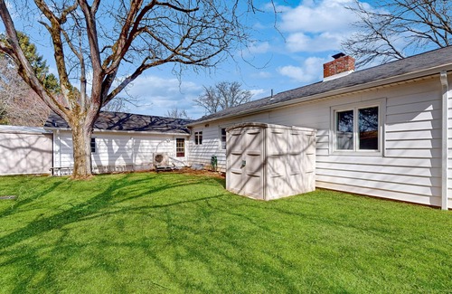 Auburn House | Waterfront home with stunning Owasco Lake view, dock, firepit & covered porch
