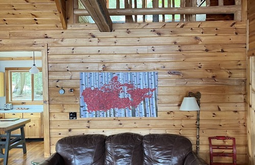 Town of Hermon Cabin | Waterfront In Adirondacks Region, Hot Tub, Pontoon Boat, Kayaks, Paddle Board