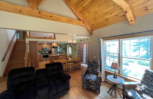 New Durham House | Waterfront private quiet family home, 15 min from Lake Winnipesaukee