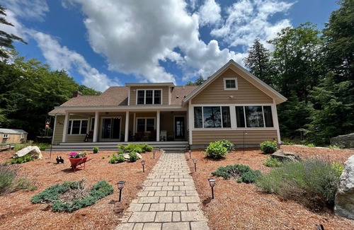 New Durham House | Waterfront private quiet family home, 15 min from Lake Winnipesaukee