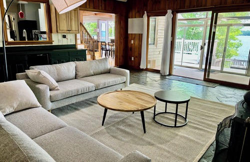 Sebago House | Waterfront Property with Hot Tub, Sauna & Stunning Views!