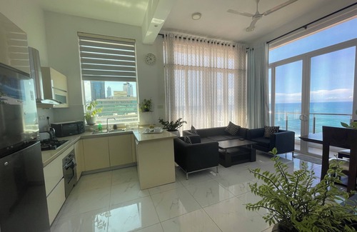 Mount Lavinia Apartment | We are opposite to Cinnamond Grand hotel and the Crescat shopping mall.