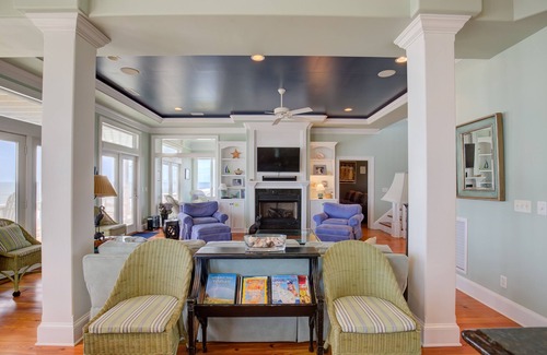 Ocean Sound Village House | Wedding-friendly beachfront home with private heated pool, hot tub, & elevator