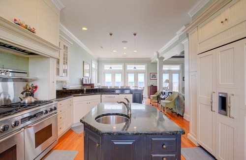 Ocean Sound Village House | Wedding-friendly beachfront home with private heated pool, hot tub, & elevator