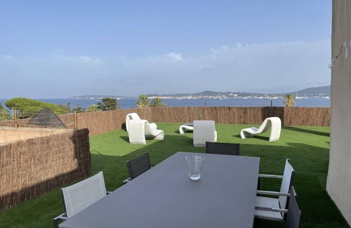 Sainte-Maxime - Saint-Tropez Apartment | Weekly/nightly rental-Facing St-TropeznBREATHTAKING VIEWS from Terrace of 135m²
