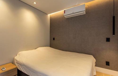 Campo Belo Apartment | Wehome -Duplex: barbecue and city view